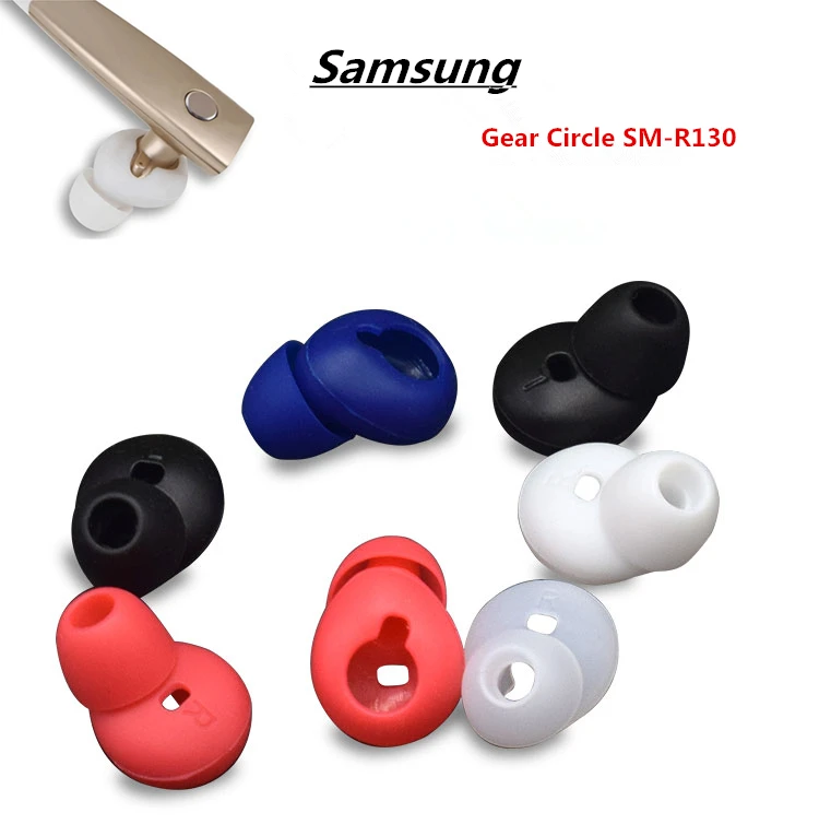 

2 пары Противоскользящих силиконовых наушников, вкладыши, сменные накладки для samsung gear Circle SM-R130, bluetooth-наушники, аксессуары