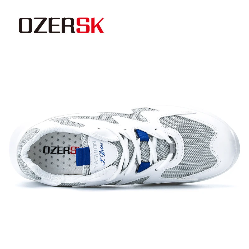 Мужские кроссовки OZERSK дышащая повседневная обувь удобная прогулочная из ПУ и