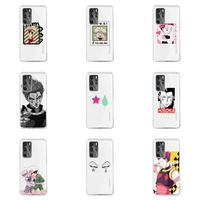 hunter x hunter anime cartoon phone case transparent for huawei honor v 9 8 10 20 7 i s a c x pro lite play soft tpu
