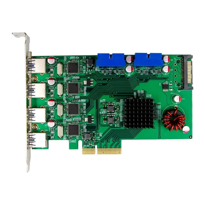 

PCI-Express X4 USB-адаптер, карта P17C9X2G 8 USB 3.0 портов, раннее расширение, 8 каналов, промышленное управление для чехла для SSD, HDD