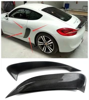 for porsche cayman boxster 981 gt4 2016 2017 2018 2019 2020high quality 2 pieces1set carbon fiber inlet side tuyere leaf plate