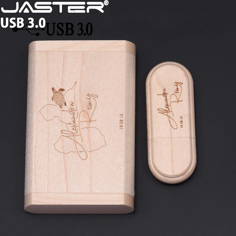 JASTER USB 3 0 высокоскоростной логотип клиента деревянный флеш-накопитель Кленовая