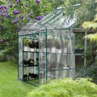 pvc warm garden tier mini household plant greenhouse cover waterproof anti uv protect garden plants flowers without iron stand