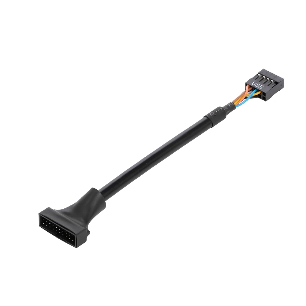 19Pin USB 3 0 &quotпапа&quot в 2 9 контактный Женский Материнские платы кабель Корпус