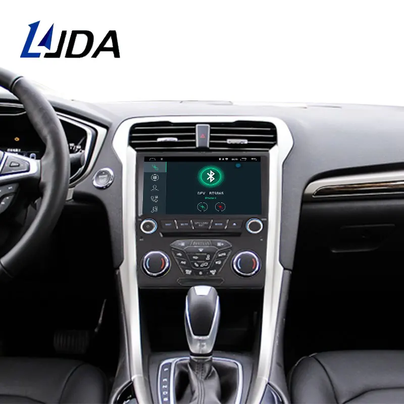 LJDA Android 10 автомобильный мультимедийный плеер для Ford Mondeo Fusion 2013 gps Навигация стерео CD DVD плеер wifi 1 Din автомагнитола