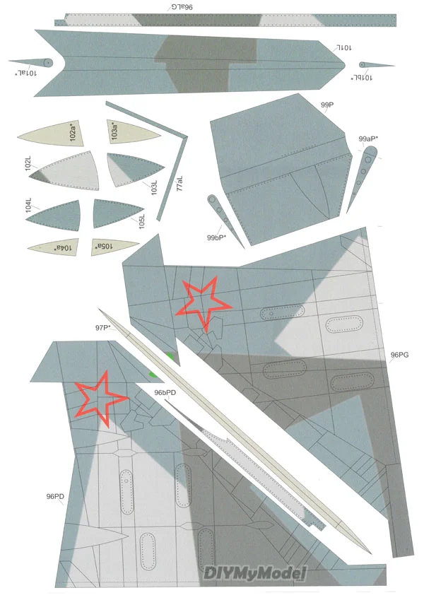 Su57t-50T50-rompecabezas de doble motor para manualidades, KIT de rompecabezas de juguete hecho a mano para regalo, caza pesada multifuncional, bricolaje-5