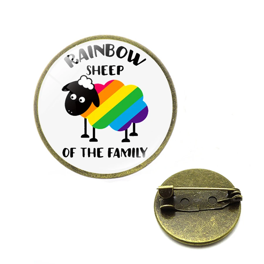 Броши с изображением ЛГБТ радуги жетоны для геев Радужный Флаг бигуди сердце