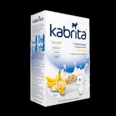 Kаша Kabrita на козьем молоке 7 злаков с бананом с 6 мес 180 гр