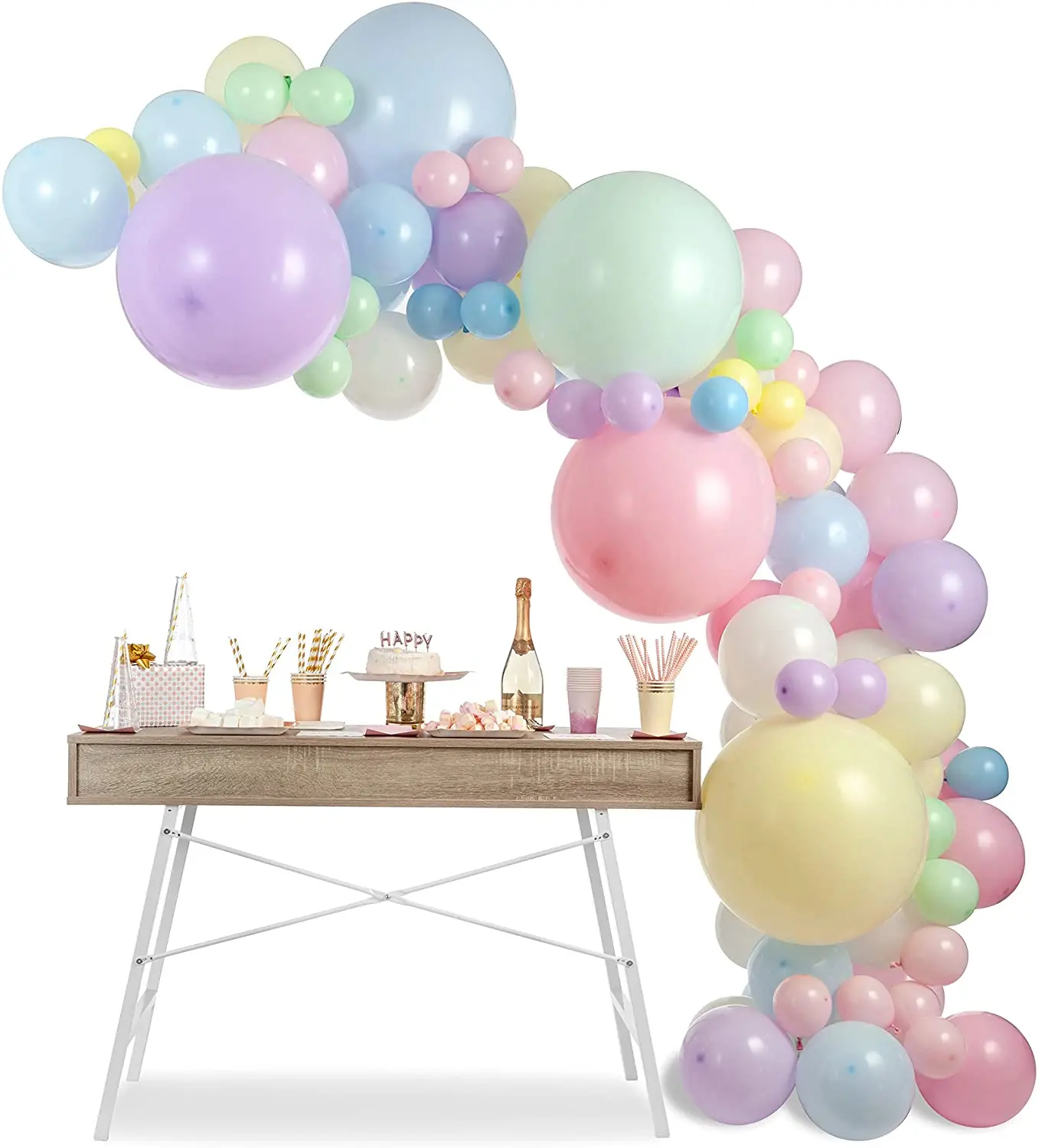 104 шт. Единорог Воздушный Шар Комплект гирлянды конфеты АРКА детские Душ