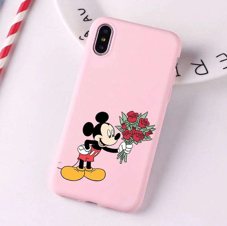 Мягкий термополиуретановый чехол с Микки и Минни для huawei p30 pro p30 lite p20 pro p10 mate 20 p10 lite honor 9 lite honor 10 lite