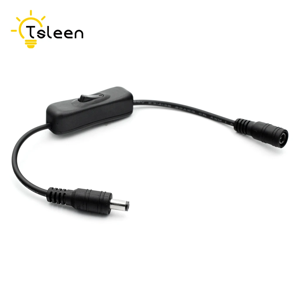 

In-Line Power Switch ON/OFF 2.1mmx5.5mm Cable Black For Jack Arduino 12-24V In-Line Power Switch ON/OFF 2.1X5.5mm Cable Jack