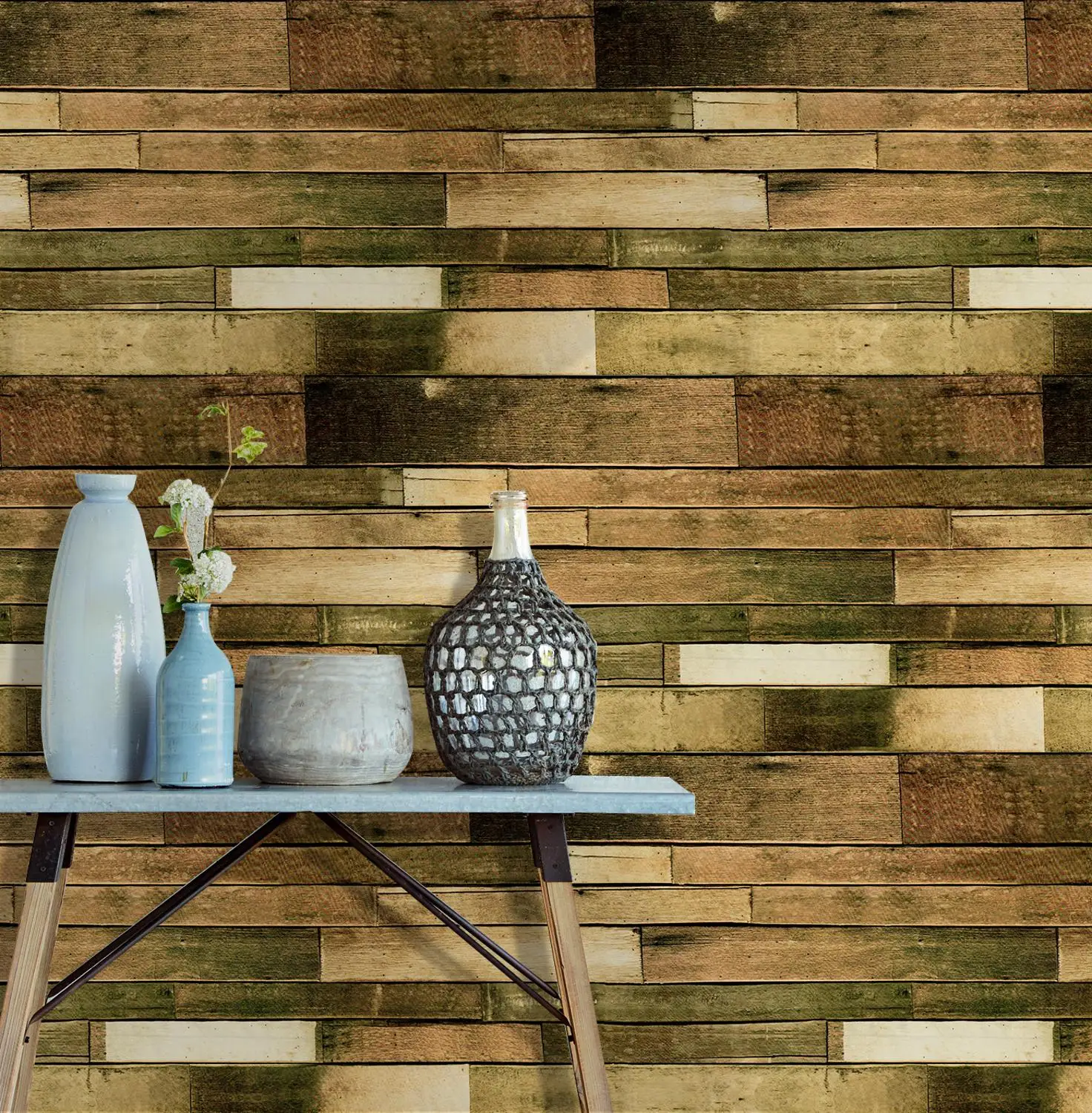 Настенные самоклеящиеся обои 3D винтажные деревянные рулоны 0 45*6 м/рулон