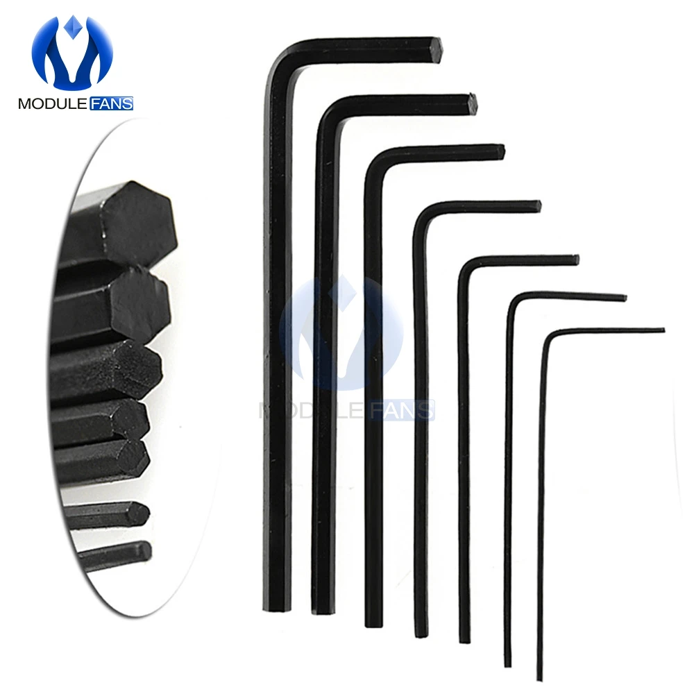 7 шт. 0 ~ 3 мм шестигранный ключ набор ключей отвертка сплав Сталь ящик для