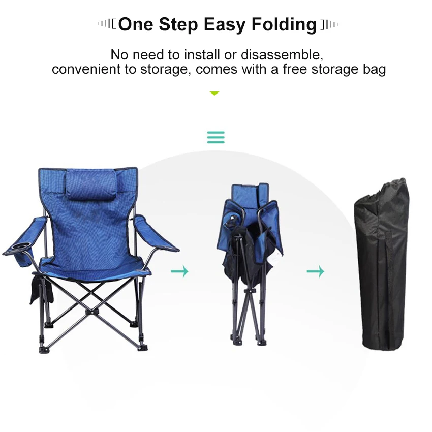 저렴한 고품질 비치 가방 휴대용 접이식 의자, 낚시 캠핑 의자 좌석 옥스포드 천 경량 좌석