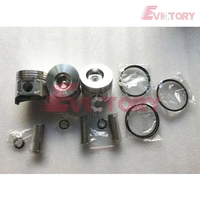 For YANMAR 3D84E 3TNE84 3TN84 water oil pump con rod piston ring gasket