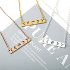 V притягивающее 10 шт BFF ожерелье из нержавеющей стали, Подвеска для женщин, Золотая цепочка, колье, колье, простое колье, Femme