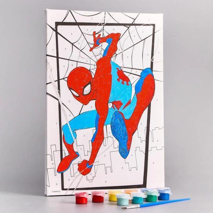 Картина по номерам &quotГерой&quot 20 х 30 см Человек Паук|Рисовальные наборы| |