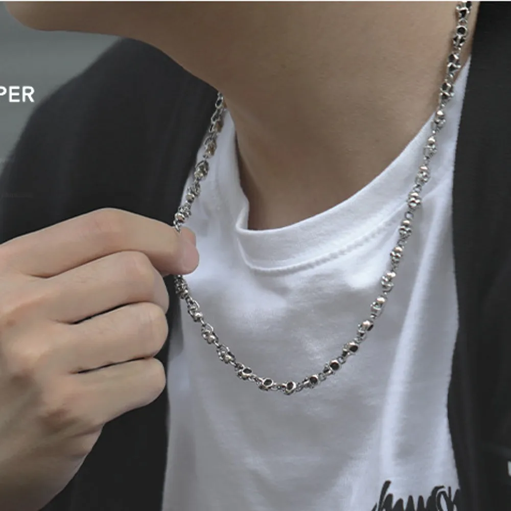 Серебряное ювелирное изделие S925 ожерелье из тайского серебра женское бамбуковое