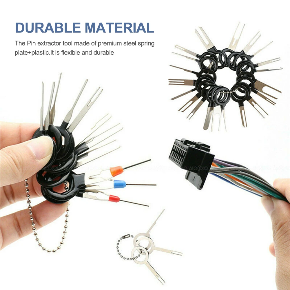 

60Pcs Automotive Plug Terminal Remove Tool Set Key Pin Car Electrical Wire Crimp Connector Extractor Kit Accessories 2020NEW
