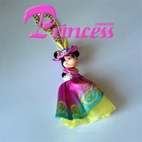 disney mickey mouse minnie 12cm action figurine collection toys model doll pendant children gifts
