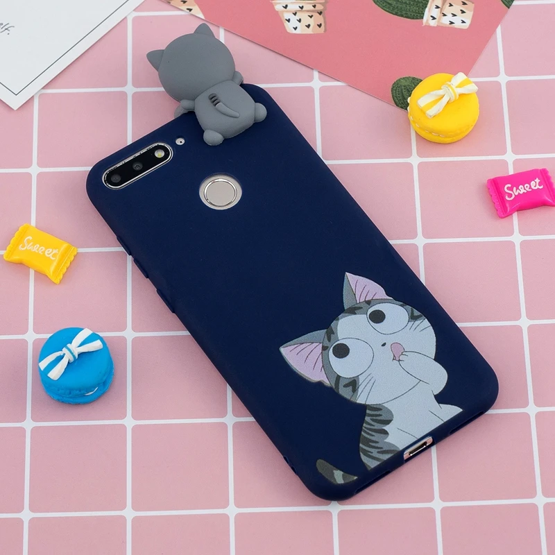 Toys Silicone Cover For Huawei Y6 2018 Case Honor 7A 5.7&quot Dolls Cartoon Prime Cute Phone Pro |