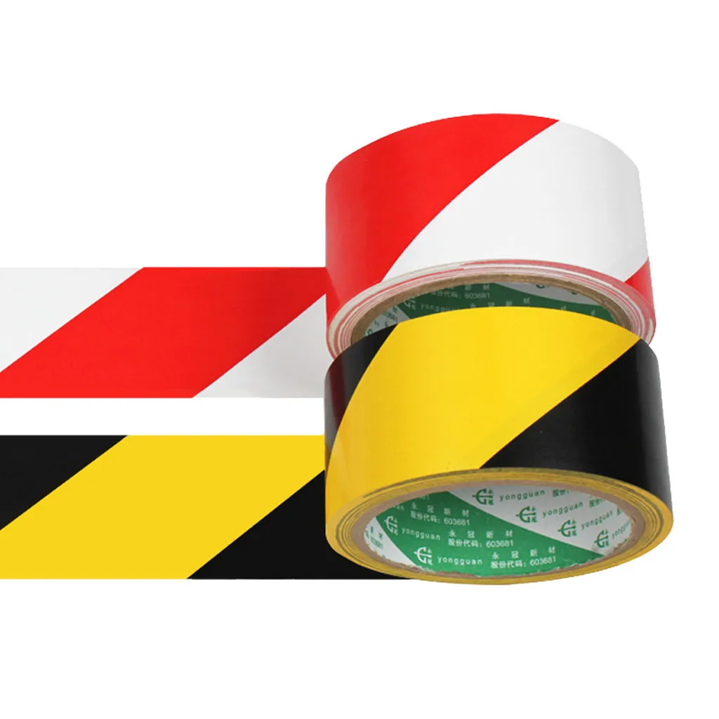 

33m Yellow black warning tape Marking Safety Soft PVC Strong Adhesive Grip tape For Factory Warehouse Stairs warning stickers