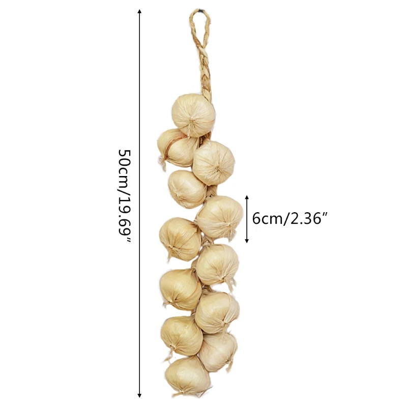

Simulation Artificial Vegetable Garlic String for Restaurant Hotel Decor