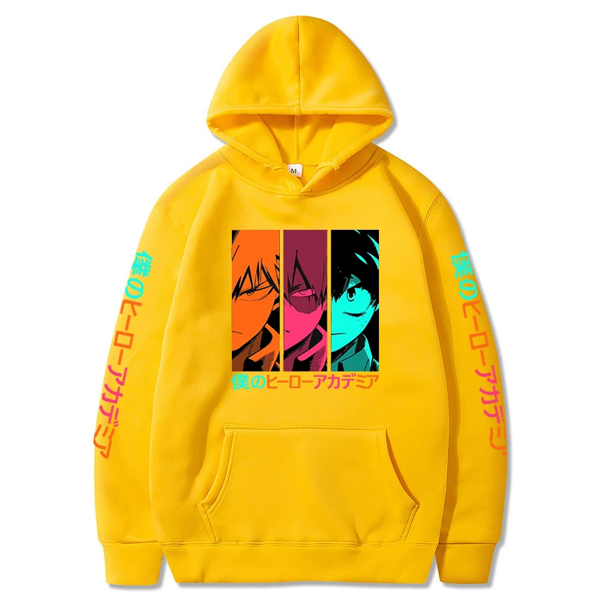 

Anime Hoodies My Hero Academia Print Sweatshirt Men Women Oversized Hoodie Harajuku Streetwear Unisex Tracksuits Unisex Clothing
