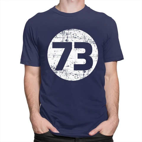 Мужская футболка с коротким рукавом The Big Bang 73, 100% хлопок, Шелдон Купер футболка для гиков, TBBT TV