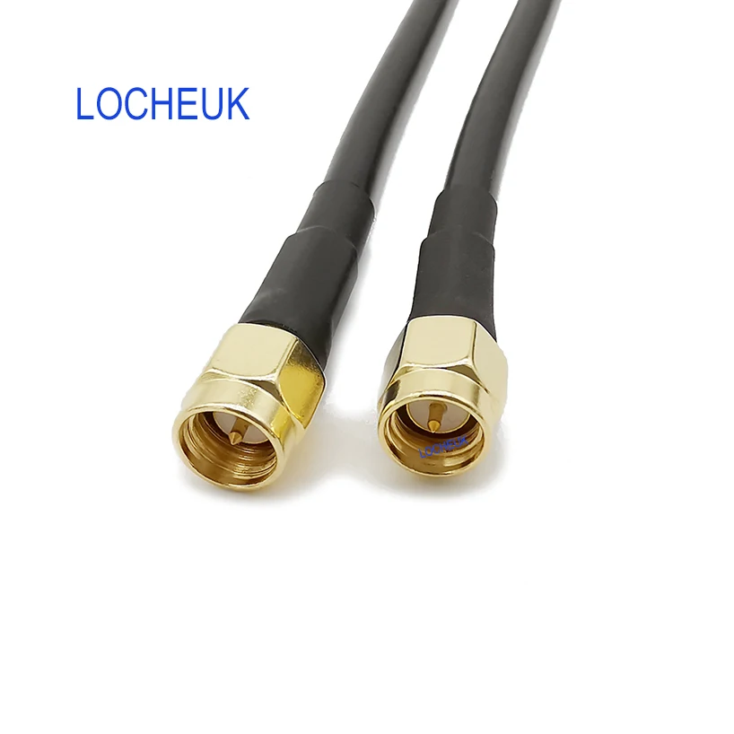 SMA штекер в SMA штекер M/M RF коаксиальный кабель для пигтейлов разъем LMR195 WiFi антенна для беспроводного маршрутизатора удлинитель Перемычка провода