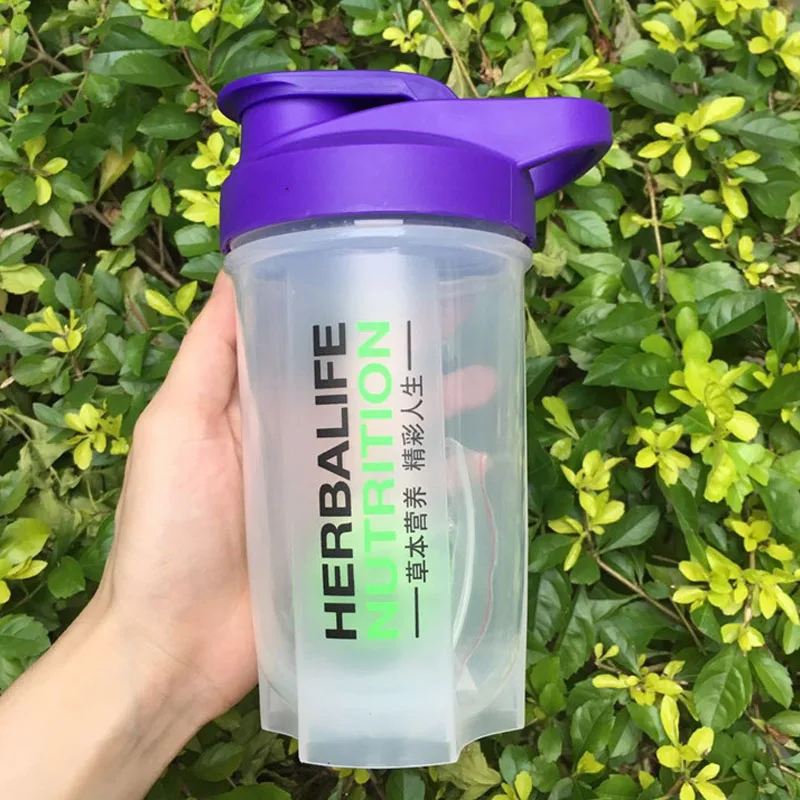 500ml 4 400 мл 500 мл портативный Herbalife Nutrtion прозрачный велосипедный велосипед герметичная Спортивная небьющаяся пластиковая бутылка для воды - Цвет: 500ml 4