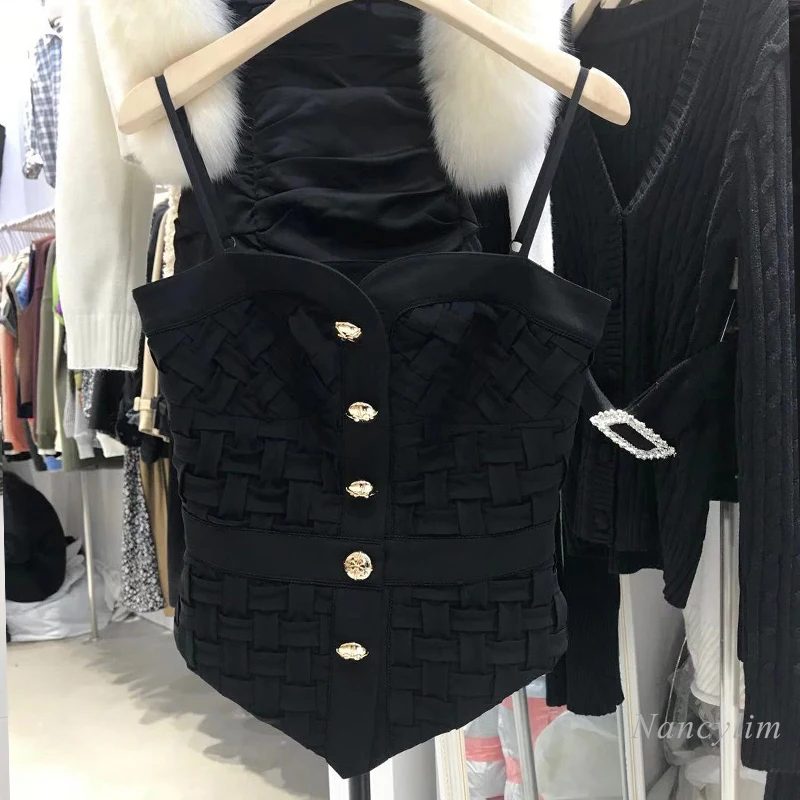 Women's Camisole 2021 Summer New Slim Fit Tube Top Outer Wear Ladies Camis Tanks Blusas Mujer White Black