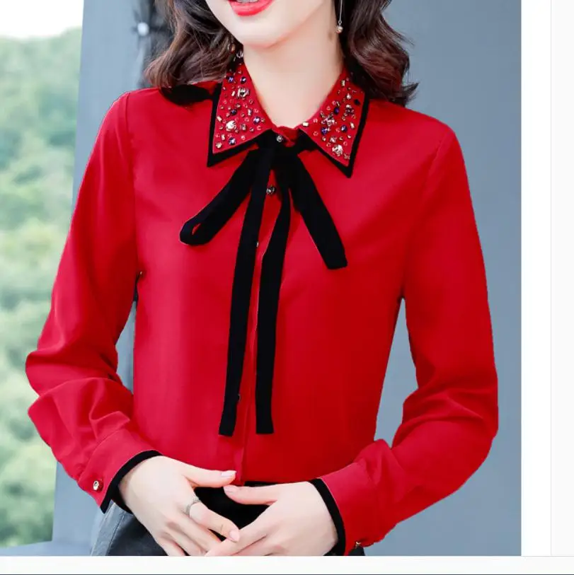 

Женская рубашка с длинным рукавом, весна-осень 2021