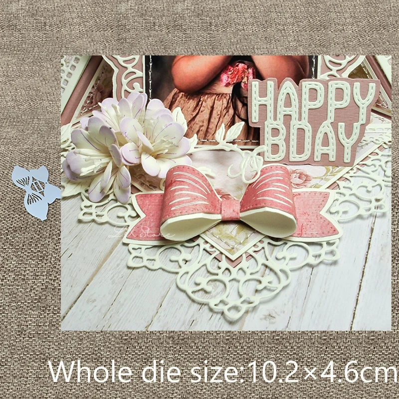 

New Design Craft Metal Cutting Dies lovely bow tie decoration scrapbook die cuts Album Paper Card Craft Embossing die cuts