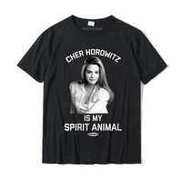 womens clueless cher horowitz black and white grayscale portrait t shirt brand print tshirts cotton mens tops shirts street