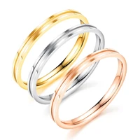 small ring 2mm for women girls stainless steel wedding party jewelry