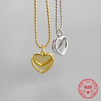 2019 new arrival 925 silver fashion creative heart pendant necklace women jewelry