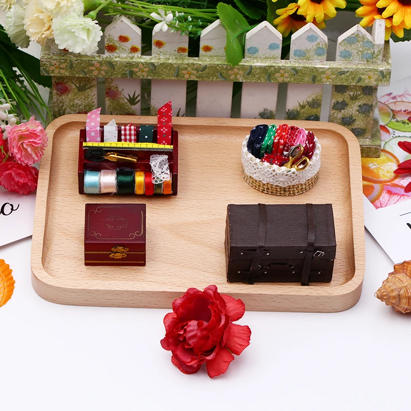 Миниатюрный Кукольный домик в ретро стиле масштаб 1/12 для ролевых игр домашняя