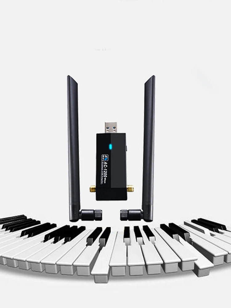

High Quality 1200Mbps Long Range AC1200 Dual Band 5GHz Wireless USB 2.0 WiFi Adapter Antennas