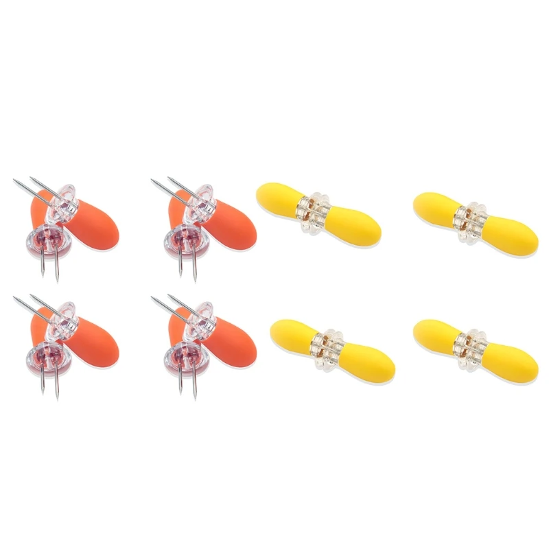

Portable Barbecue Corn Forks BBQ Grill Rotisserie Corn Cob Skewers Stainless Steel with Soft Handle Heat Resistant Roasting Kitc