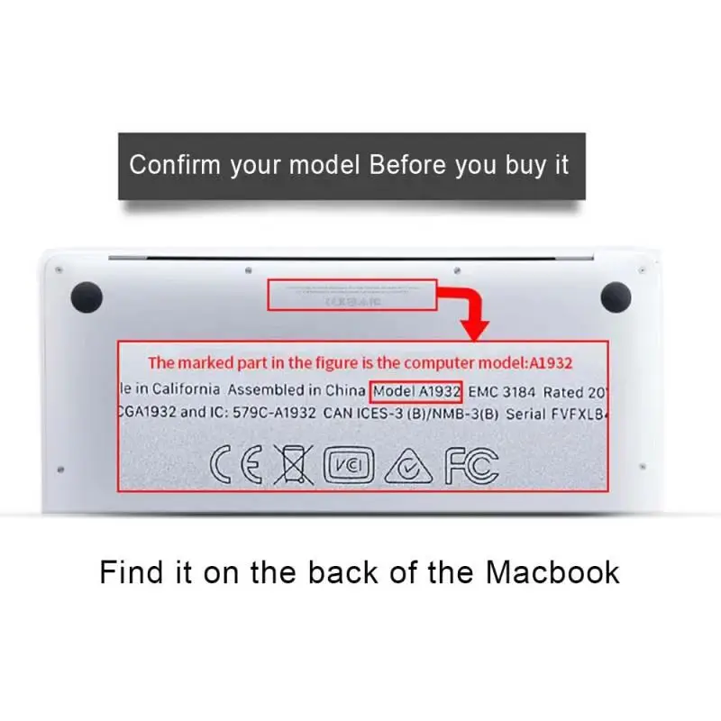 Чехол для ноутбука Apple MacBook Pro 13/15/16/MacBook Air 13/11/Macbook 12 дюймов Жесткий + чехол