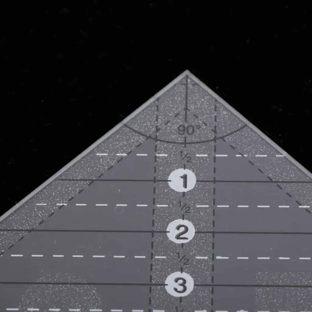 Многофункциональная прозрачная акриловая трафаретная линейка Дрезден для
