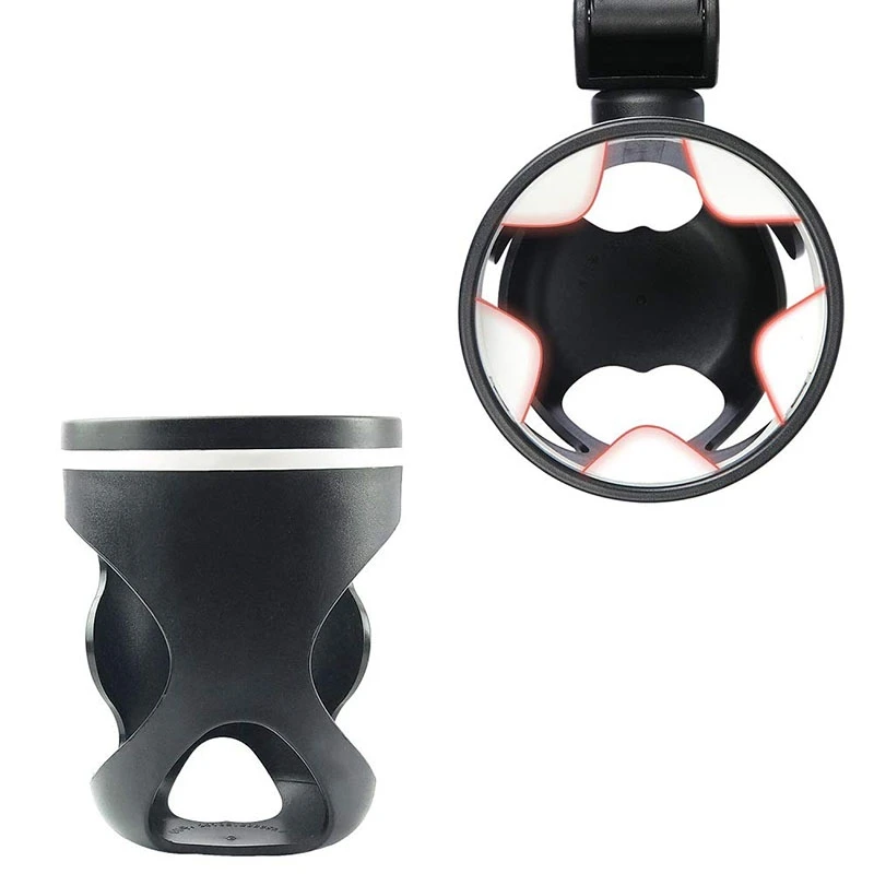 

2 Pcs Stroller Beverage Racks, 360-Degree Rotating Bicycle, Universal Cup Holder for Wheelchairs and Strollers