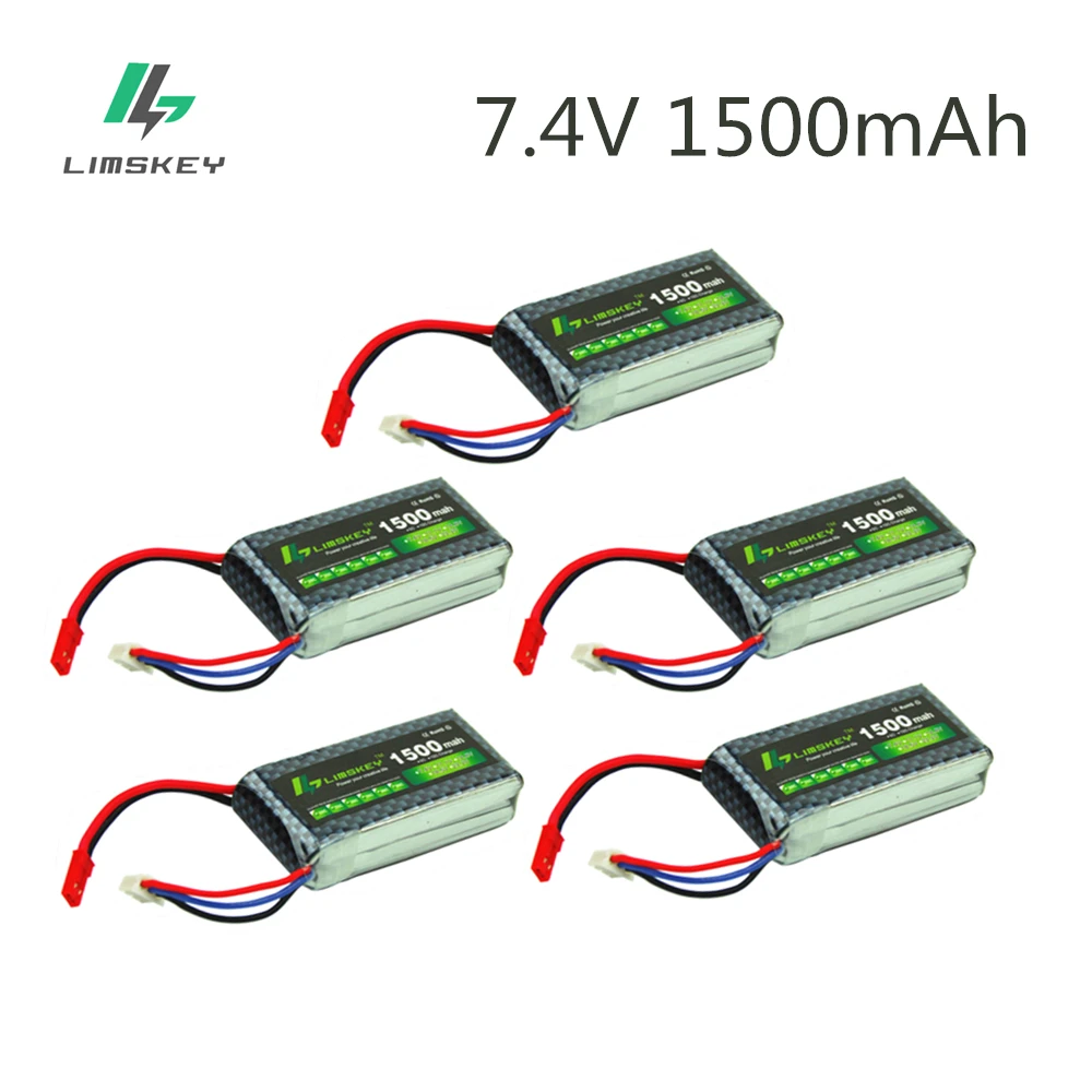 

7.4V Lipo Batteries For RC Halicopter Airplanes 2s 7.4v 1500mAh Lithium Battery 1500ma 7.4v RC Batterys 2s Battery