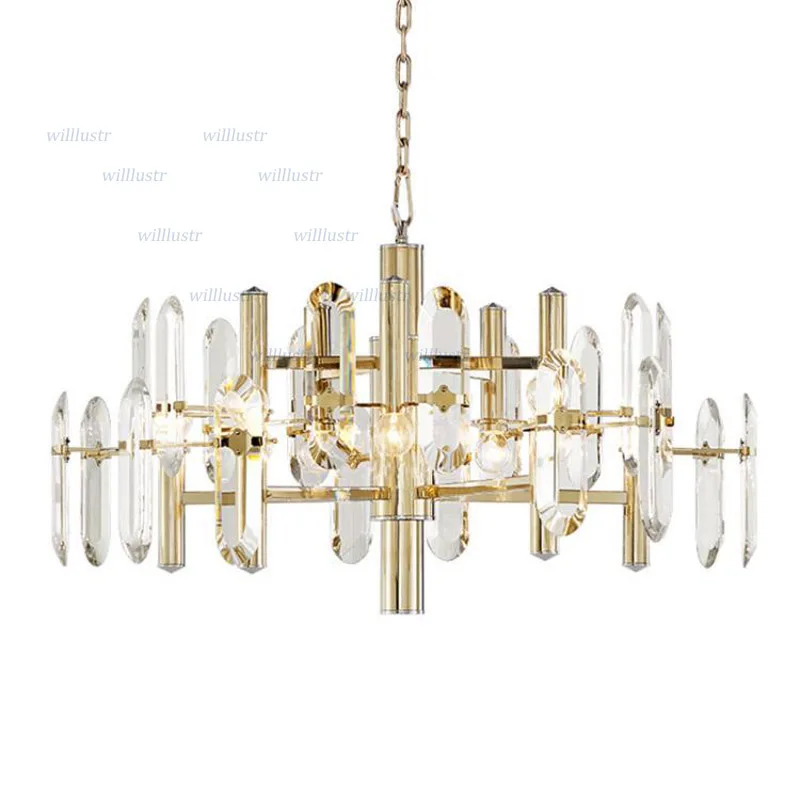 Роскошный хрустальный подвесной светильник K9 современная люстра отель ресторан