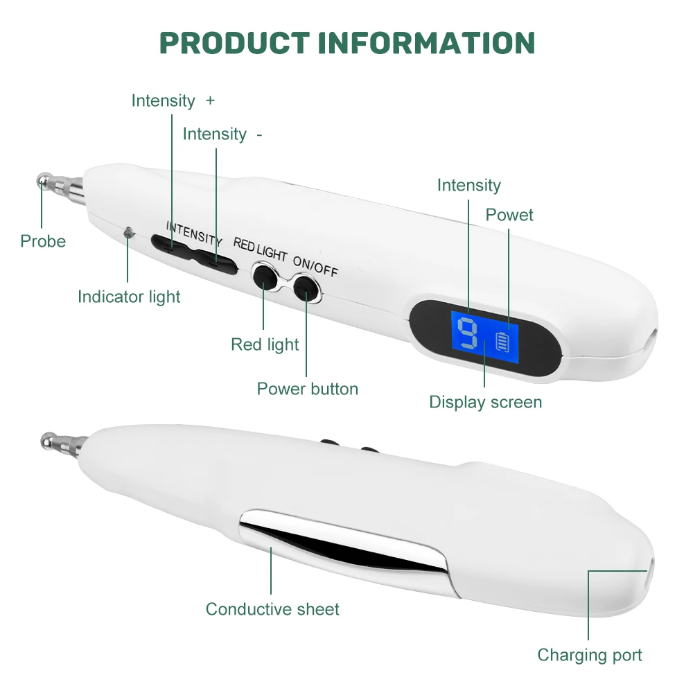 Электронная акупунктурная ручка USB электрическая лазерная терапия Массажная