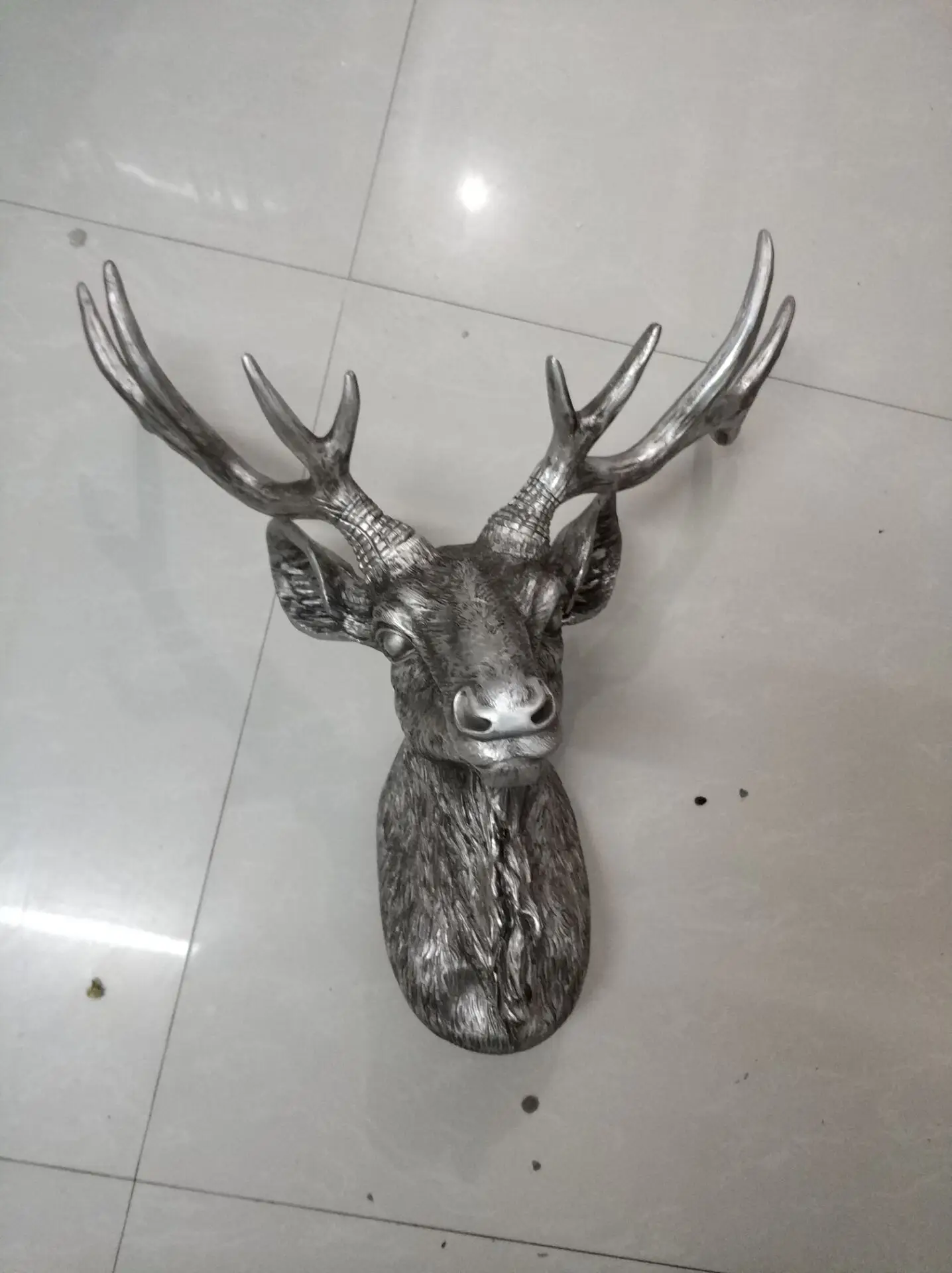 

[MGT] Home Furnishing deer head animal head hanging wall of the living room decoration head rhinoceros statue sculpture estatua