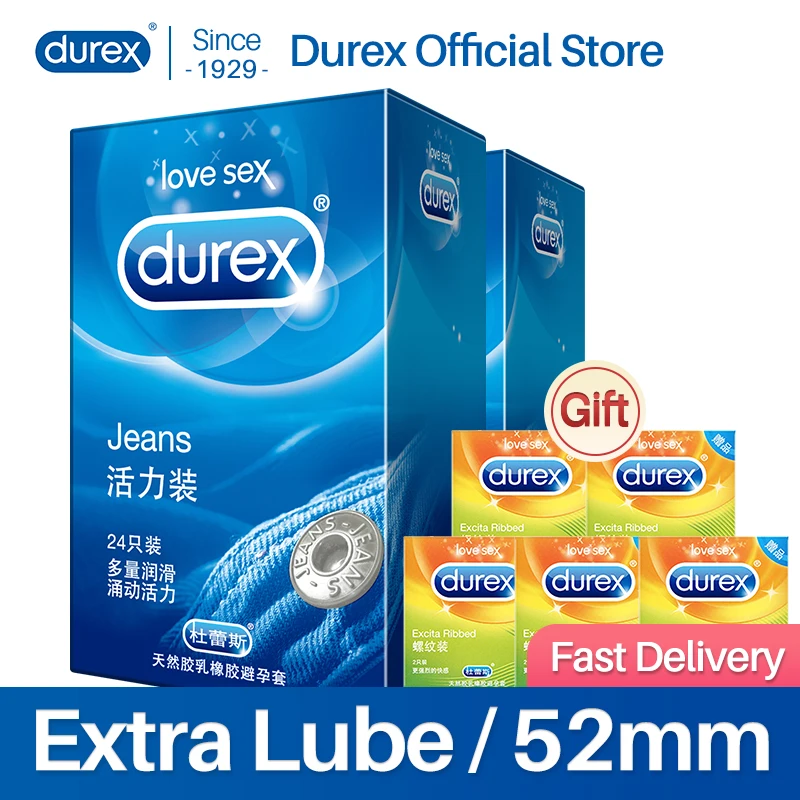 Презервативы Durex из натурального каучука с дополнительной смазкой презервативы