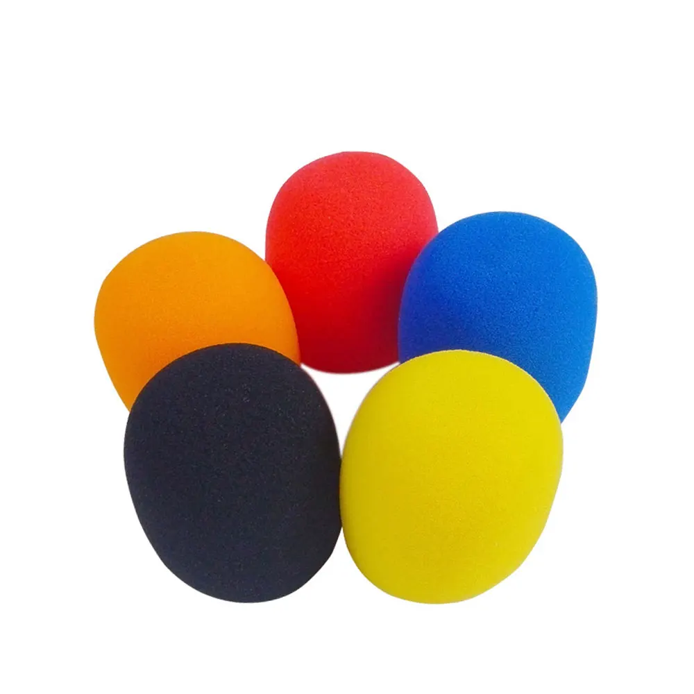 

5pcs/lot Universal Mic Accessories Foam Cover Handheld Microphone Windshield Sponge Cap Ball Shape Microphone Windscreen