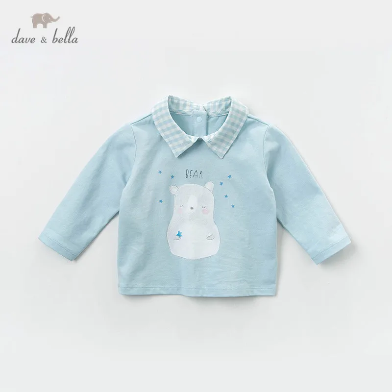 Детская футболка с принтом dave bella Весенняя хлопковая Футболка для маленьких